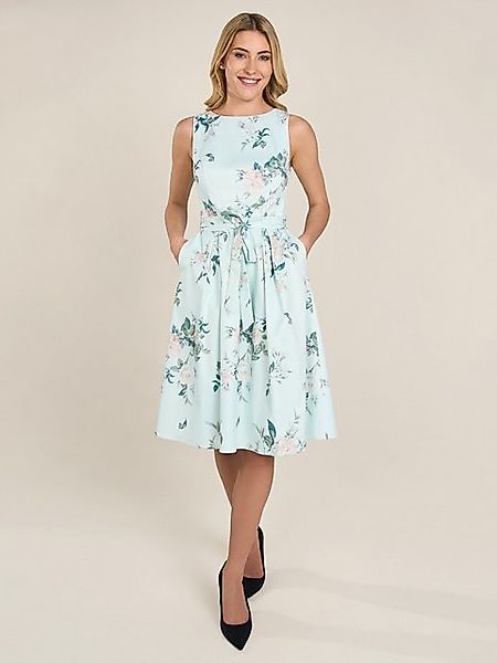 Apart Cocktailkleid aus mattschimmerndem Satin mit allover Blumen Druck günstig online kaufen