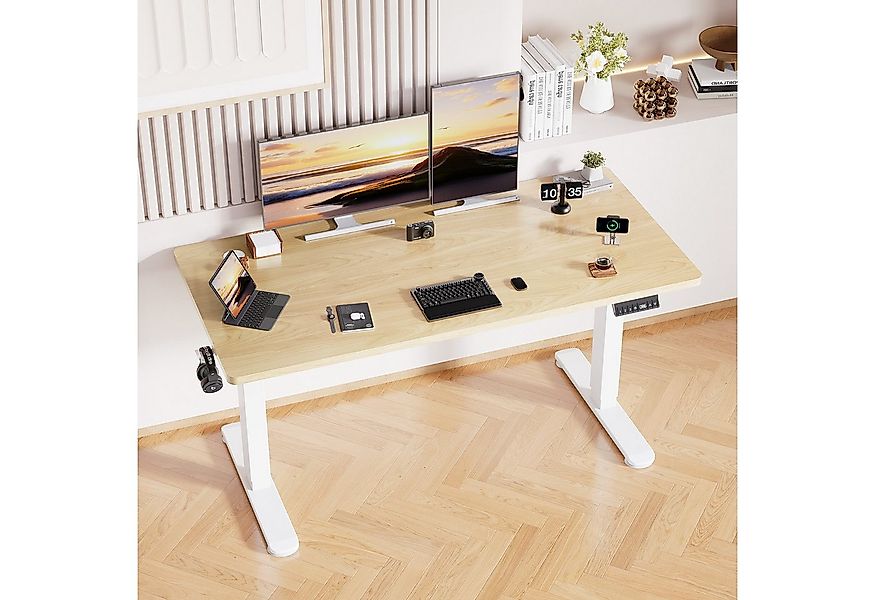 HOMALL Schreibtisch Höhenverstellbarer Elektrisch Schreibtisch, Vierteilige günstig online kaufen