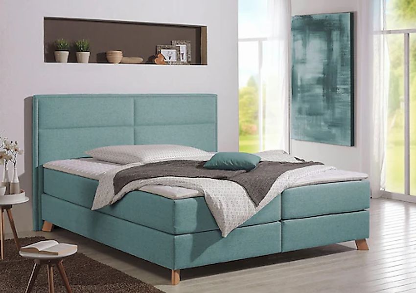 Home affaire Boxspringbett »Caria«, in 5 Breiten, 3 Matratzen-Ausführungen, günstig online kaufen