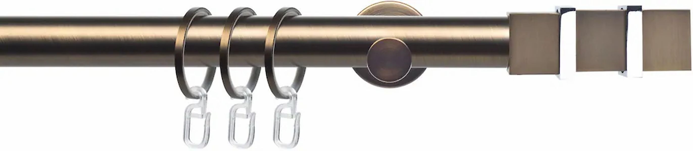Liedeco Gardinenstange "CELQUADE01SG1L" Ø 25 mm 1 läufig-läufig Fixmaß 1-lä günstig online kaufen