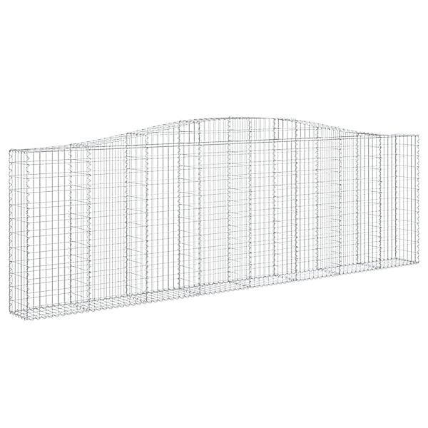 vidaXL Gabionen mit Hochbogen 7 Stk 400x30x120/140cm Eisen 1562487 günstig online kaufen