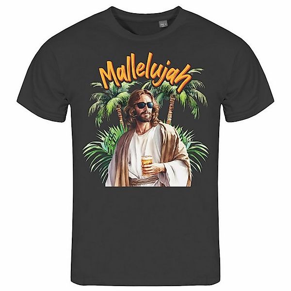 deinshirt Print-Shirt Herren T-Shirt Mallelujah Funshirt mit Motiv günstig online kaufen