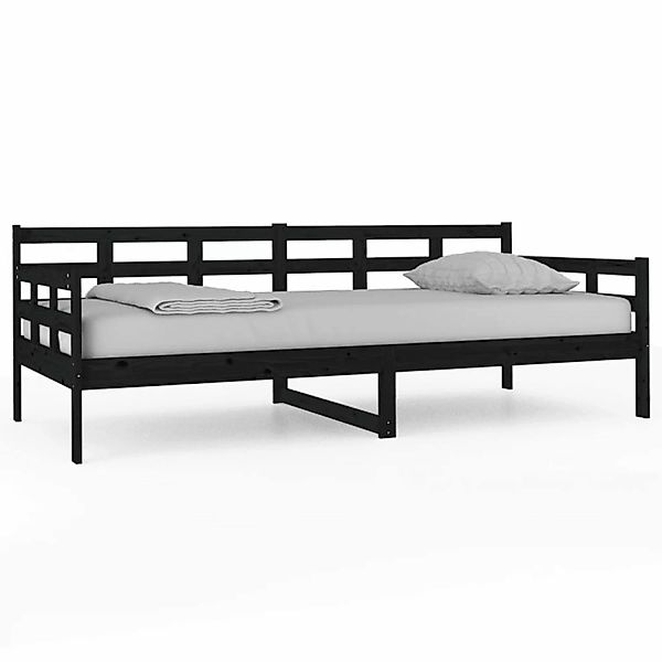 Vidaxl Tagesbett Schwarz Massivholz Kiefer 90x200 Cm günstig online kaufen