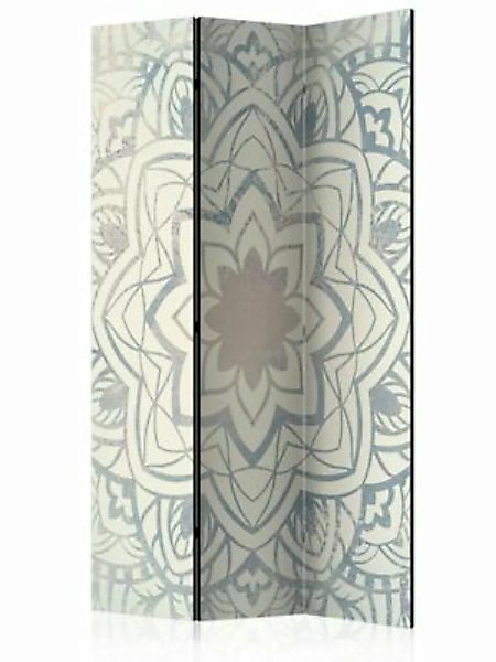 artgeist Paravent Winter Mandala [Room Dividers] grau-kombi Gr. 135 x 172 günstig online kaufen