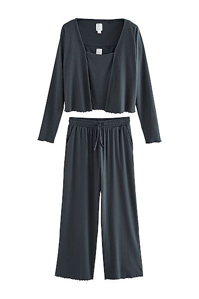 Next Pyjama Gerippte Trägertop-Schlafanzüge im 3er-Set (3 tlg) günstig online kaufen