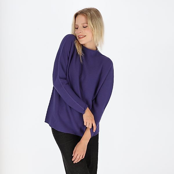 halsüberkopf Accessoires Strickpullover Strickpullover mit Stehkragen günstig online kaufen
