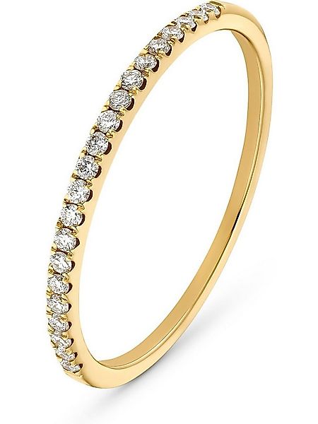 CHRIST Diamantring CHRIST Damen-Damenring 585er Gelbgold 21 Diamant günstig online kaufen
