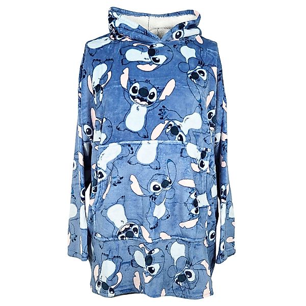 Wohndecke Disney Stitch Kuschelponcho mit Ärmeln günstig online kaufen