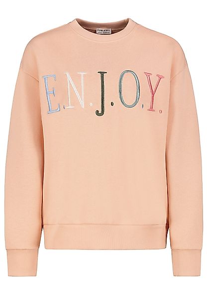 SUBLEVEL Sweatshirt Damen Pullover langarm bestickt günstig online kaufen