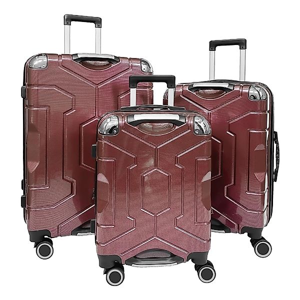 yonsly Trolleyset Koffer-Set(M,L,XL) Hartschalen-Koffer mit 360°-Rollen, günstig online kaufen