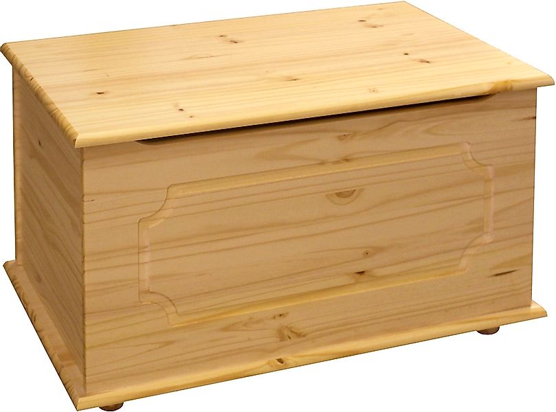 Möbilia Truhe mit massiver Holzklappe günstig online kaufen