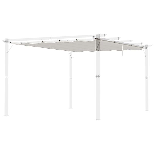 Outsunny Toile de toit für Pergola Sonnensegel 4 x 3 m - Creme   Aosom günstig online kaufen