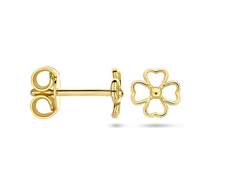 NICEANDnoble Paar Ohrstecker 585er Gelbgold Ohrstecker Blüte, 585er Goldsch günstig online kaufen