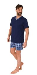 Normann Pyjama Normann Herren kurzarm Schlafanzug günstig online kaufen