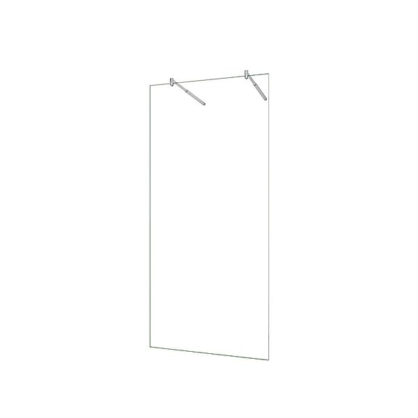 Duschparadies Walk in Glas 107.7 x 200cm Duschabtrennung 10mm Nano Glas Dus günstig online kaufen