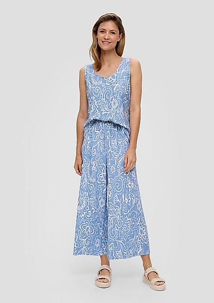 s.Oliver Culotte Hose Plissierte Wide-Leg-Hose mit günstig online kaufen