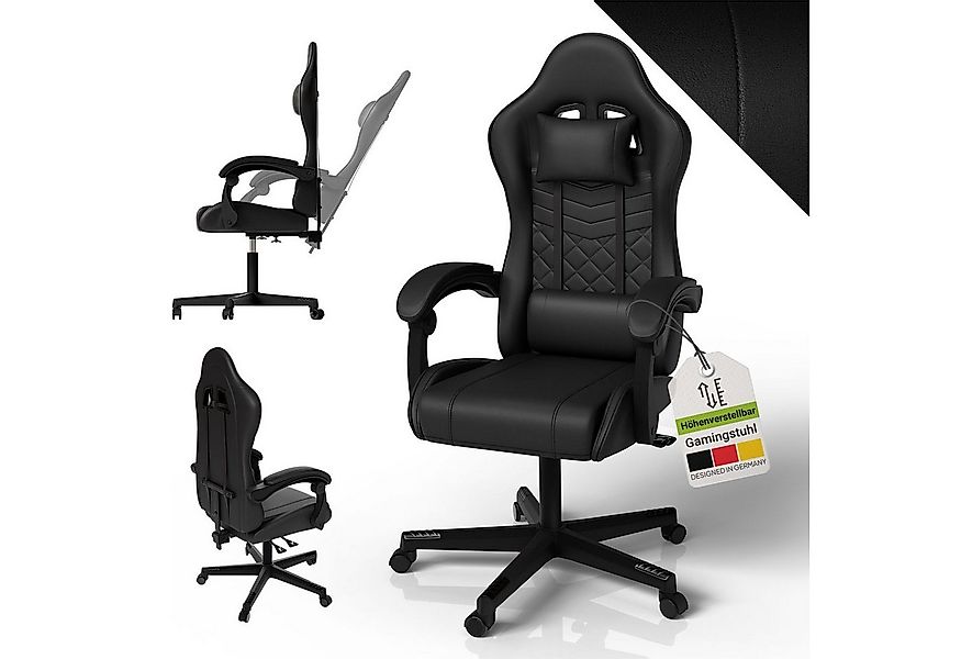Juskys Gaming-Stuhl HyperSeat, Verstellbare Rückenlehne, robuste Konstrukti günstig online kaufen