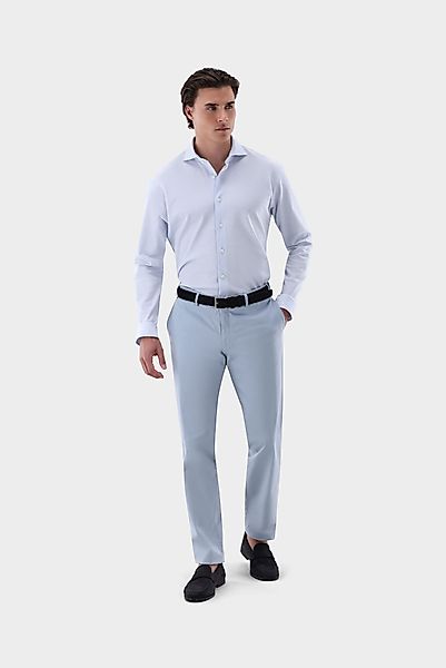 Jerseyhemd mit Piqué Struktur Tailor Fit günstig online kaufen