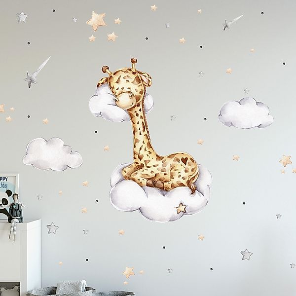 WANDKIND Wandtattoo Giraffe auf der Wolke günstig online kaufen