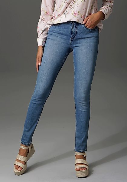 Aniston CASUAL Slim-fit-Jeans regular Waist günstig online kaufen