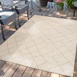 Carpet City Outdoorteppich "PALM3526" rechteckig 5 mm Höhe Wetterfest & UV- günstig online kaufen