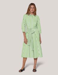 MADELEINE Midikleid Gestreiftes Hemdblusenkleid mit Bindeschärpe günstig online kaufen