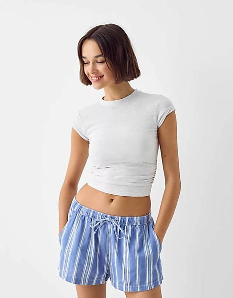 Bershka T-Shirt Damen Xs Grau günstig online kaufen