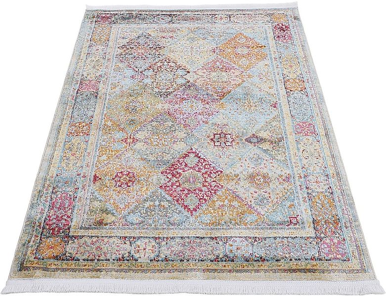 carpetfine Teppich »Harleen, auch als Läufer«, rund, 8 mm Höhe, Vintage Loo günstig online kaufen
