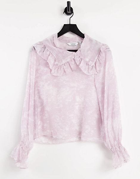 & Other Stories – Hemd mit gesmoktem Detail in Rosa günstig online kaufen