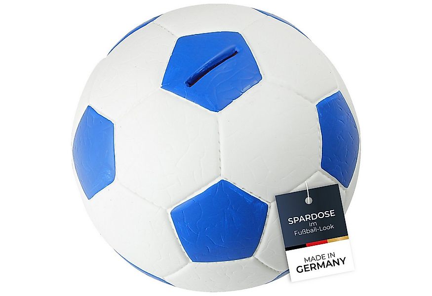 HMF Spardose 4790-05 Spardose Fußball Lederoptik, 15 cm Durchmesser, blau-w günstig online kaufen