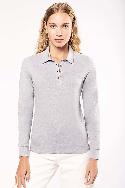 Kariban Langarmhemd Langarm-Polohemd für Damen aus günstig online kaufen