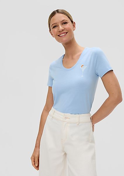 s.Oliver Kurzarmshirt T-Shirt im Slim Fit günstig online kaufen