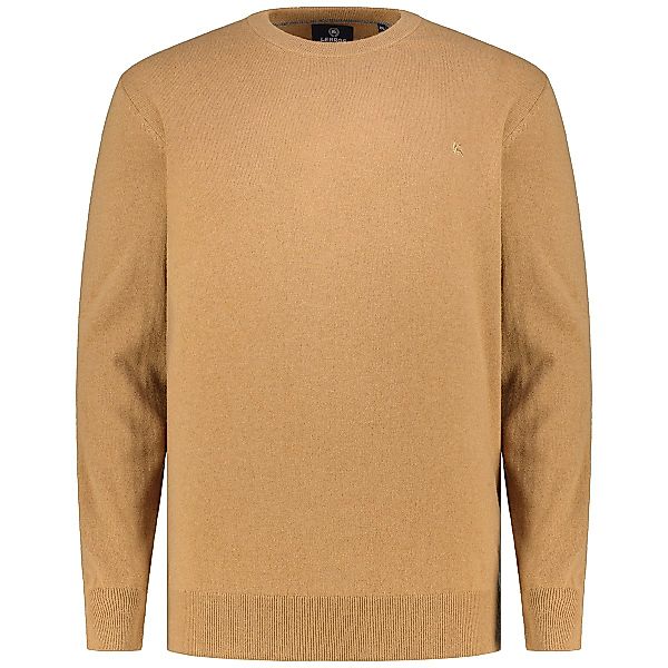 Lerros Feinstrickpullover aus Merino-Kaschmir-Wollmix Farbe hellbraun Größe günstig online kaufen