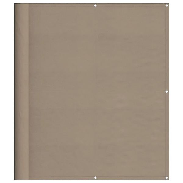 vidaXL Balkon-Sichtschutz Taupe 120x1000 cm 100 % Polyester-Oxford 4000251 günstig online kaufen