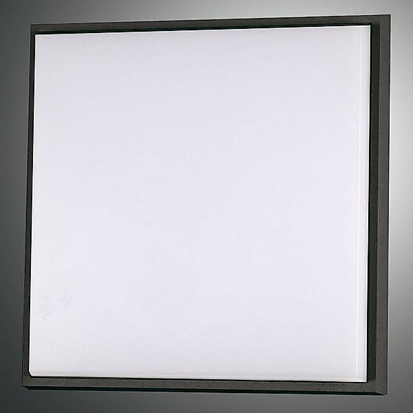 LED-Deckenleuchte Desdy, 30x30 cm, IP54, schwarz günstig online kaufen