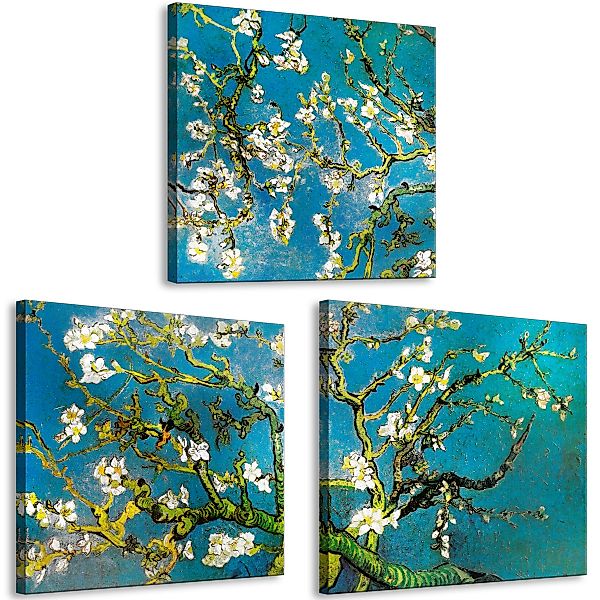 Wandbild - Blooming Almond (3 Parts) günstig online kaufen