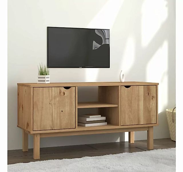 furnicato TV-Schrank OTTA 113,5x43x57 cm Massivholz Kiefer günstig online kaufen