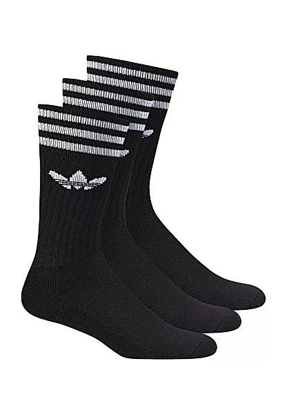 Adidas Socken Dreierpack - SOLID CREW SOCK S21490 Black-White günstig online kaufen
