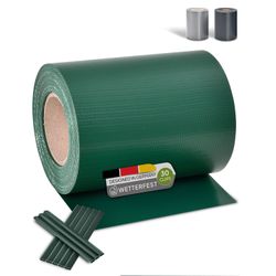 Juskys Sichtschutzstreifen PVC Sichtschutzstreifen, Doppelstabmatten Zaun, günstig online kaufen