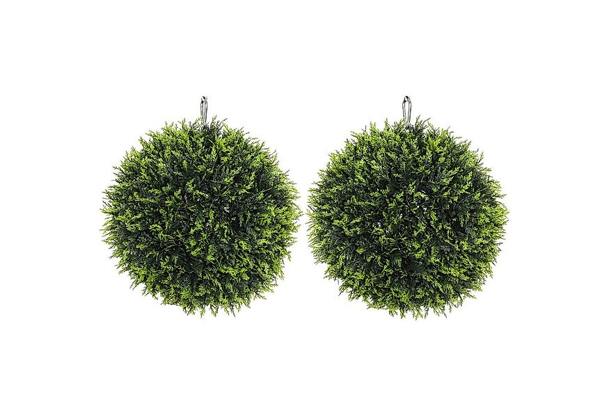 Kunstpflanze 2er-Set, 45 cm Zeder, HOMCOM, Höhe 45 cm, für Zuhause, Büro, F günstig online kaufen