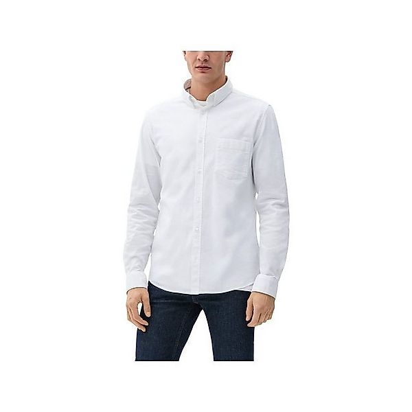 s.Oliver Langarmhemd s.Oliver Hemd weiß weiß regular fit (1-tlg) günstig online kaufen