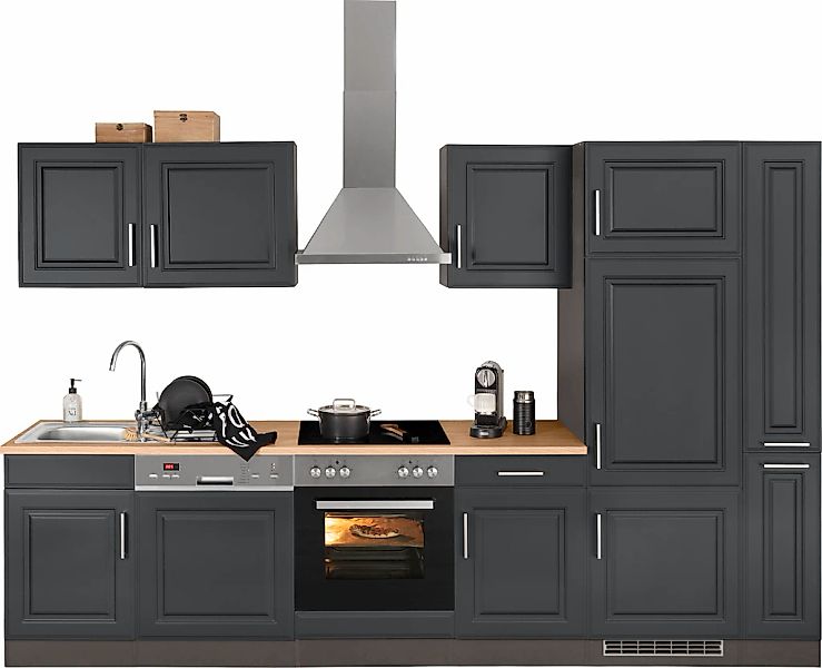 KOCHSTATION Küchenzeile "KS-Stockholm – Küche mit hochwertiger und detailre günstig online kaufen