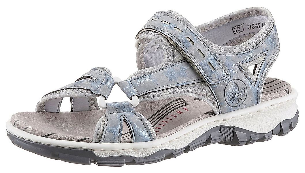 Rieker Riemchensandale Sommerschuh, Sandalette, Keilabsatz, in Used-Optik günstig online kaufen