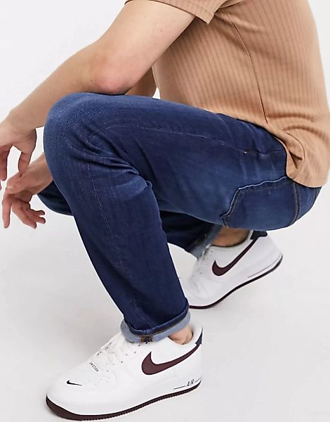 River Island – Schmale Jeans in Dunkelblau günstig online kaufen