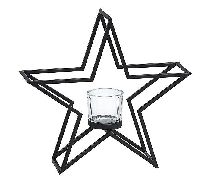 Dehner Weihnachtsfigur Windlicht Stern, 29 x günstig online kaufen
