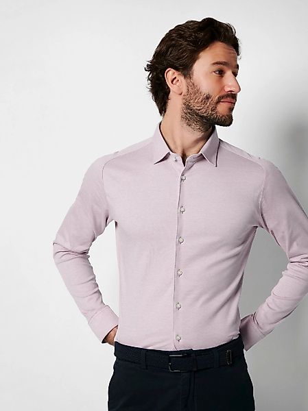 DESOTO Langarmhemd "Jerseyhemd Casual Kent" Mit Rundhalsausschnitt günstig online kaufen