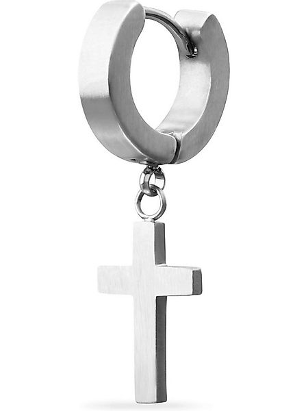 FAVS Single-Ohrstecker FAVS Herren-Einzelner Ohrschmuck Edelstahl Kreuz günstig online kaufen