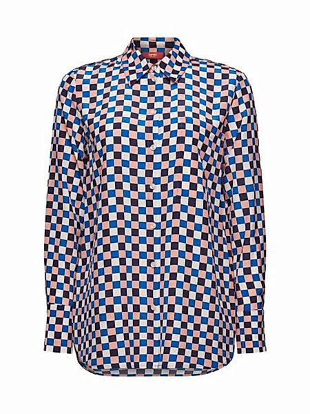 Esprit Langarmbluse Seidenhemd mit Print günstig online kaufen