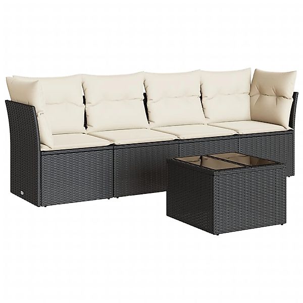 vidaXL Gartenlounge-Set 5-tlg. Garten-Sofagarnitur mit Kissen günstig online kaufen