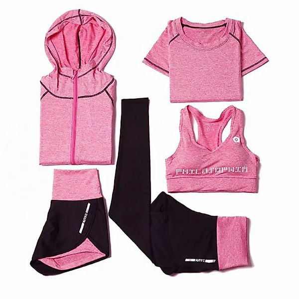 KIKI Yoga-Sweatjacke Yoga-Bekleidungsset 5-teilig Sportbekleidung -Fitnessb günstig online kaufen